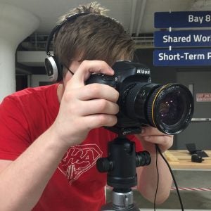 Andrew Dupuis behind the camera