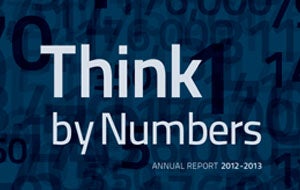 Think by Numbers CWRU annual report cover