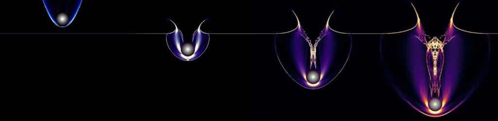 Photo illustration for the art of stem competition showing the progress of impact