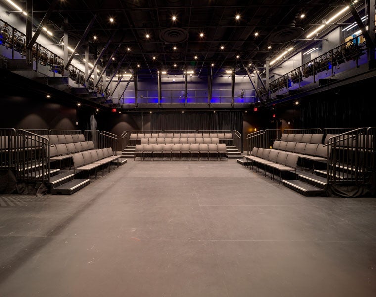 Photo of the Walter and Jean Kalberer Black Box Theatre