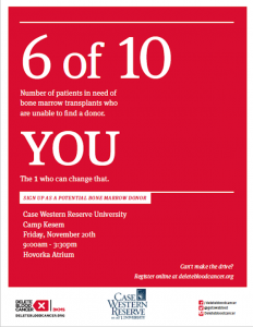 "Delete Blood Cancer" flyer