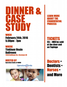 Operation Smile Case Study and Dinner flyer