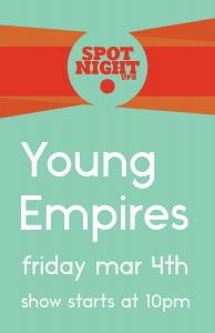 Spot Night March 4, 2016 flyer