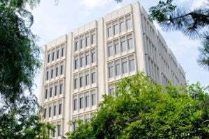 exterior of CWRU's Crawford Hall