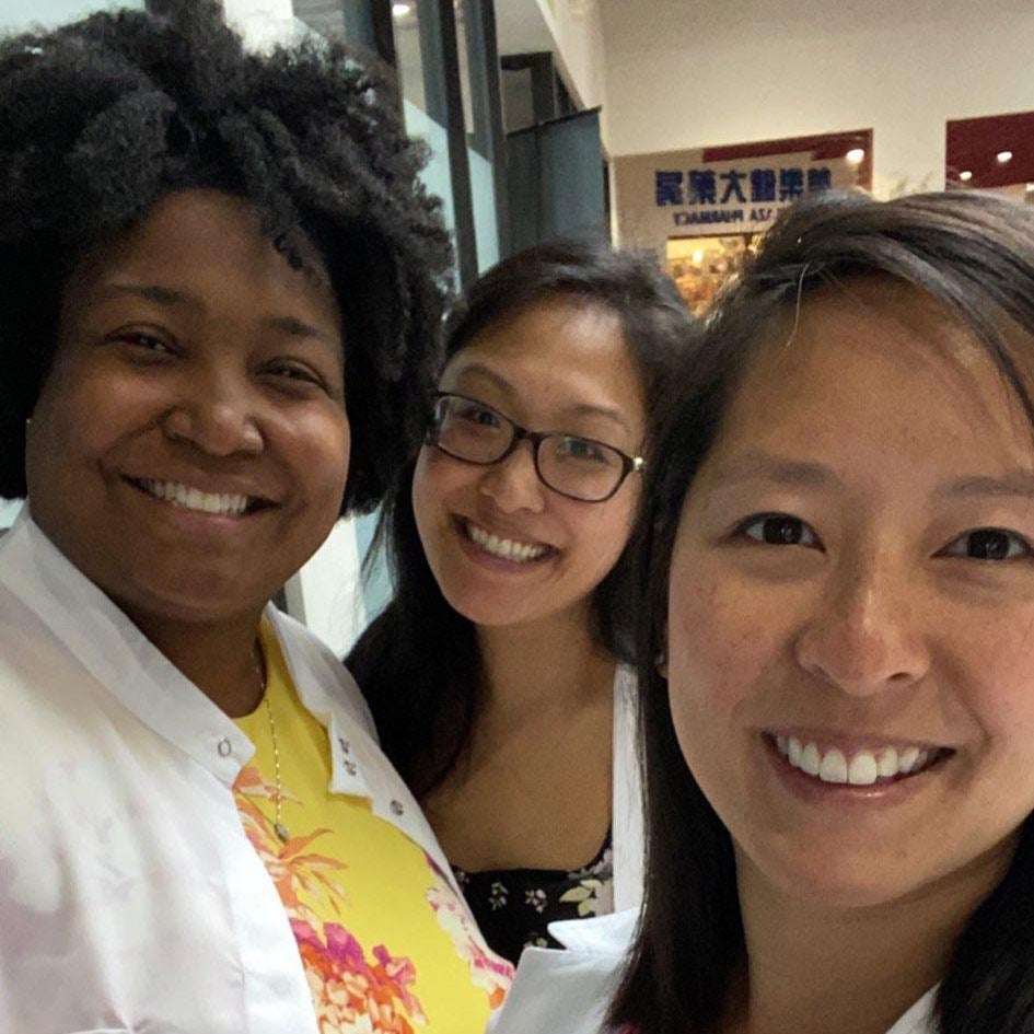 Photo of Cari Cunningham, Maemie Chan and Winnie Wong
