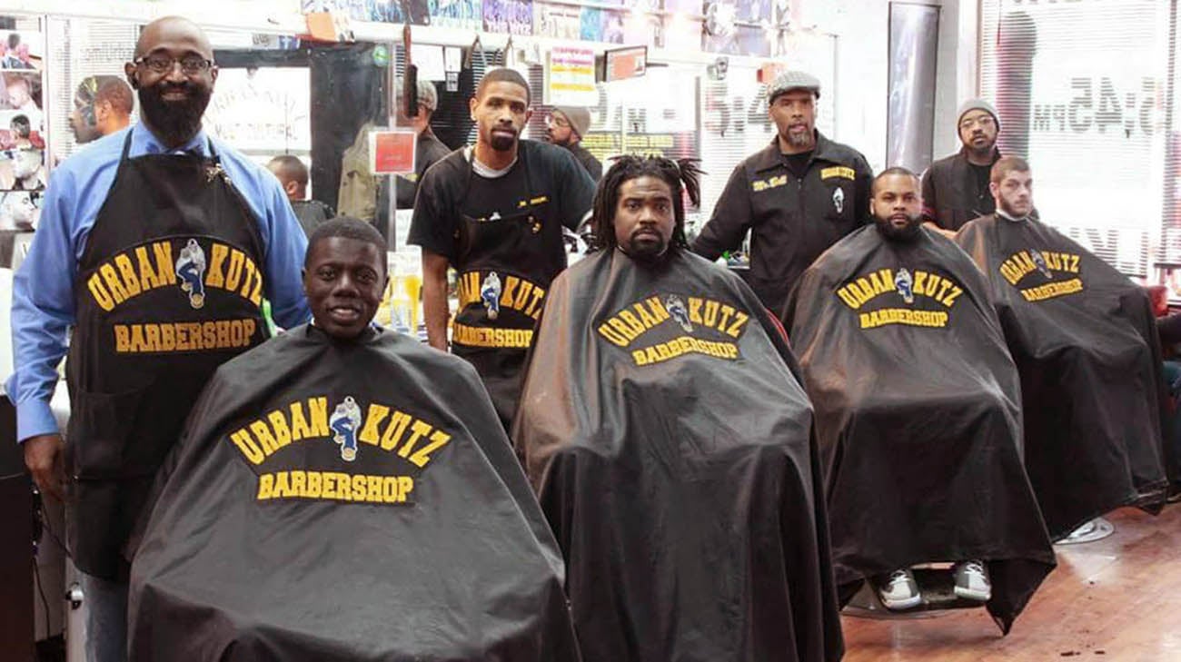 Men in barbershop