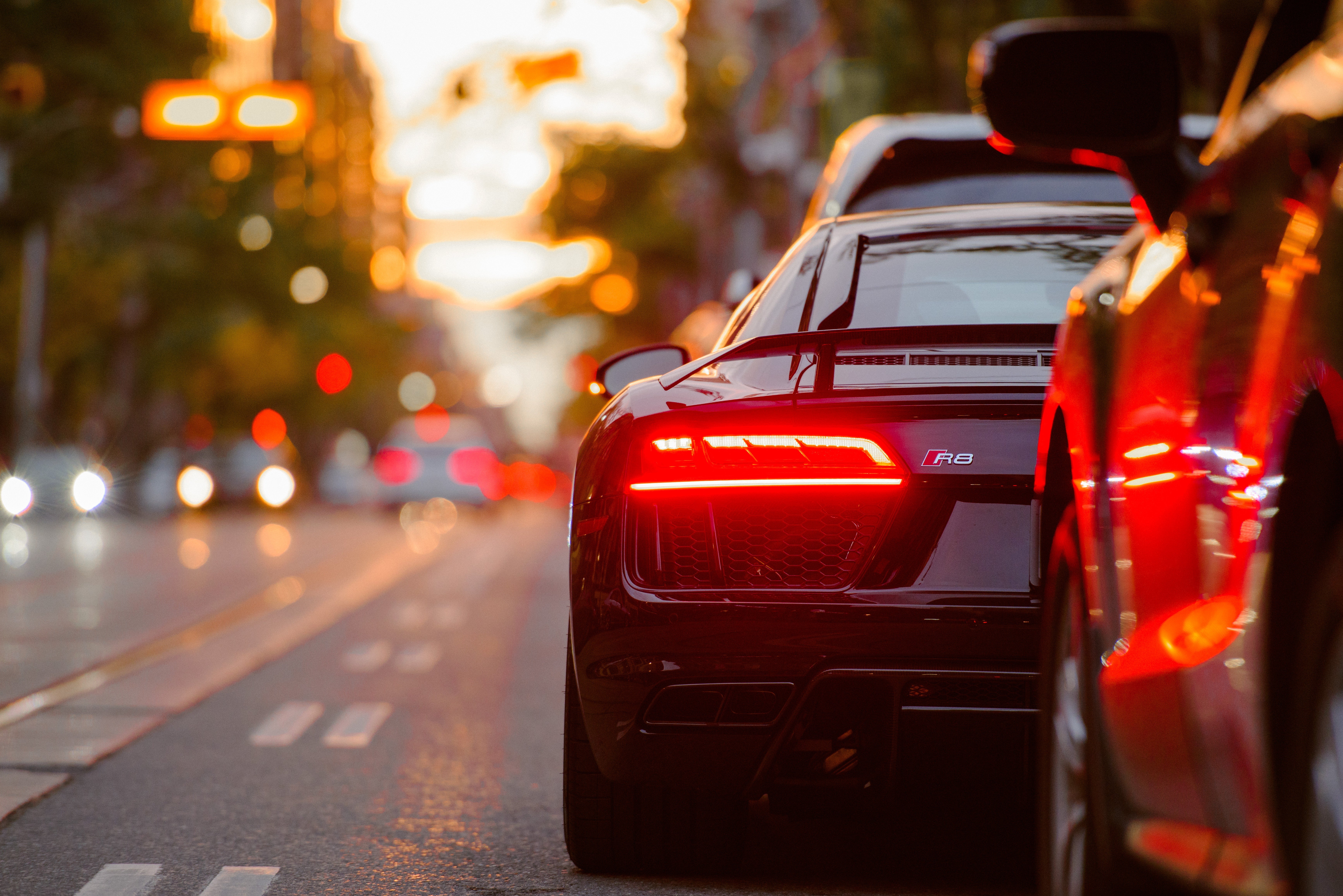 Car red lights