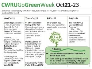 Go Green Week schedule