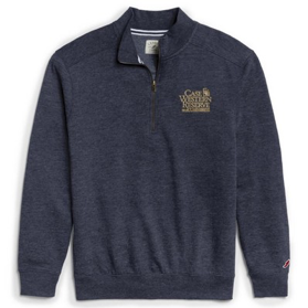 Photo of a half-zip CWRU hoodie
