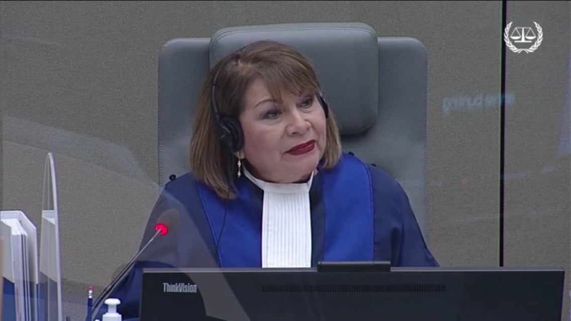 ICC Judge poses questions to Co-Dean Michael Scharf about his amicus argument