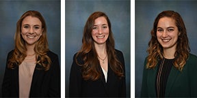 Megan Goedeker, Julie Marie Menke and Allison Meyer