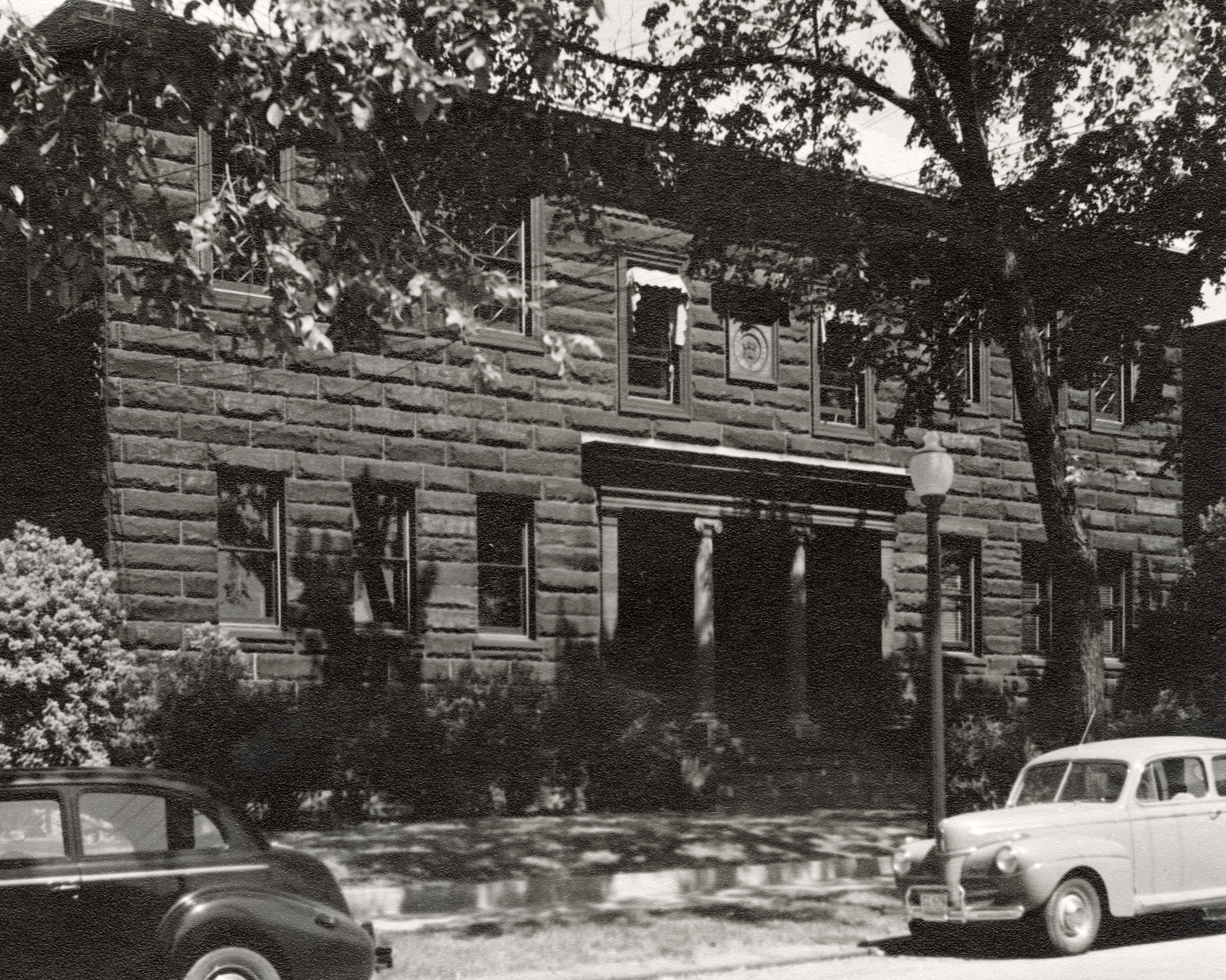 Facade of old Law-Med Center building