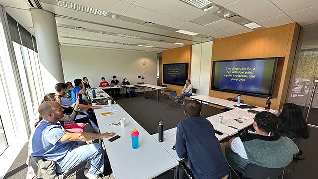 students taking part in transition to residency pilot class
