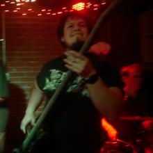 Henry Herrera playing bass