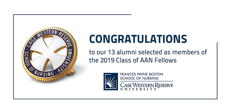 Congratulations message to the 13 alumni who are members of the 2019 Class of AAN Fellows.