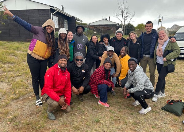 Group photo of the South Africa study abroad cohort
