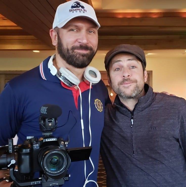 Joseph Paul Knable with actor Charlie Day
