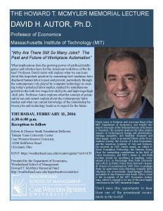 David Autor lecture flyer