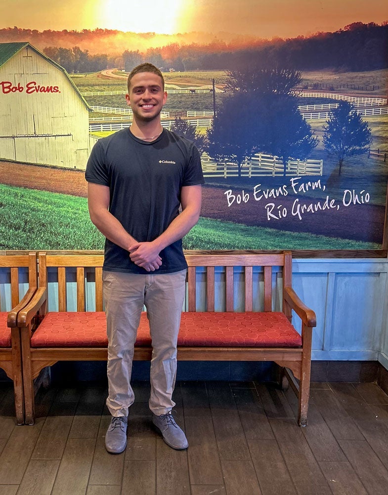 Photo of David Sarver at the Rio Grande, Ohio, Bob Evans locations
