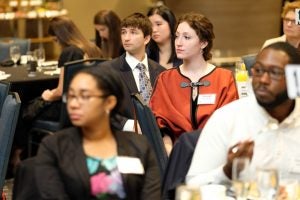 Guests at a brunch for the School of Dental Medicine