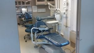 Dental van interior