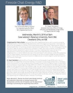 Fireside Chat on Energy Research and Development flyer