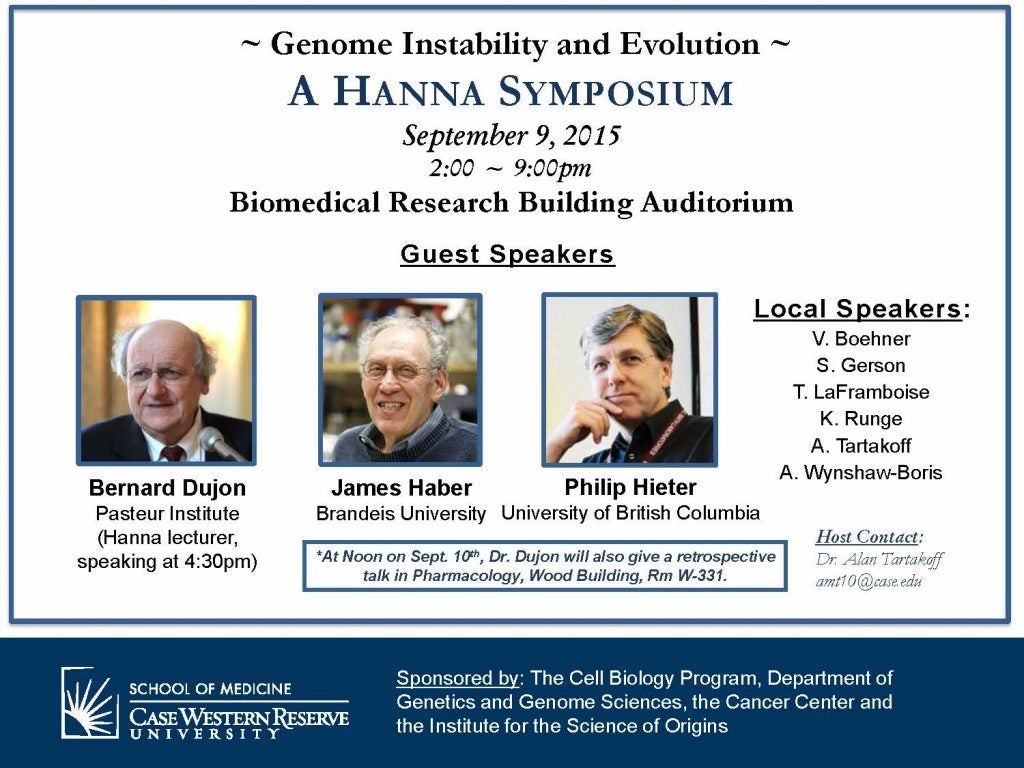 Hanna Symposium flyer