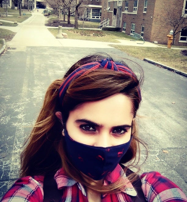 Photo of Ekta Khurana wearing a mask
