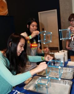 CWRU students playing at engineering carnival