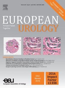 April 2016 cover of European Urology