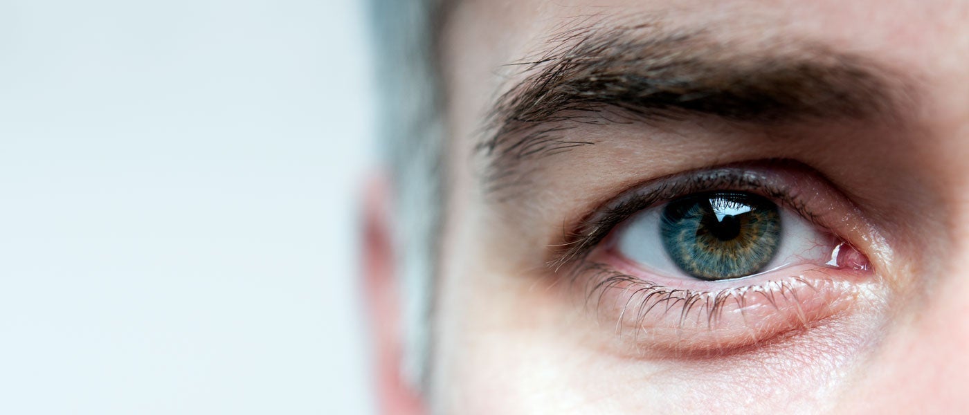 older man's eye