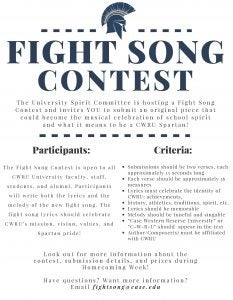 Fight Song Contest flyer