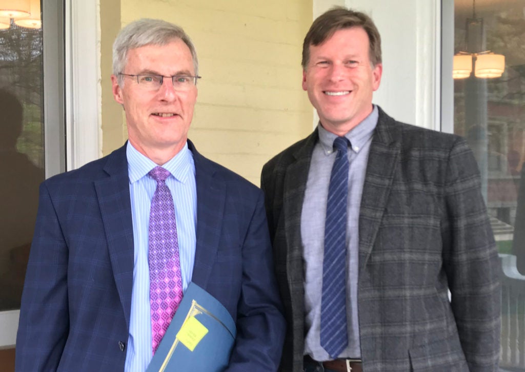 Photo of Frank Ernst and Timothy Beal