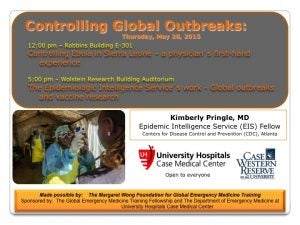 Global outbreaks lecture flyer