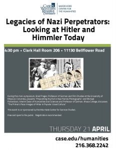 Baker-Nord Center for the Humanities event flyer