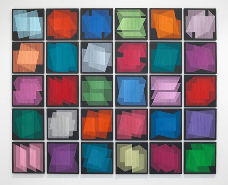 Photo of 30-piece artwork