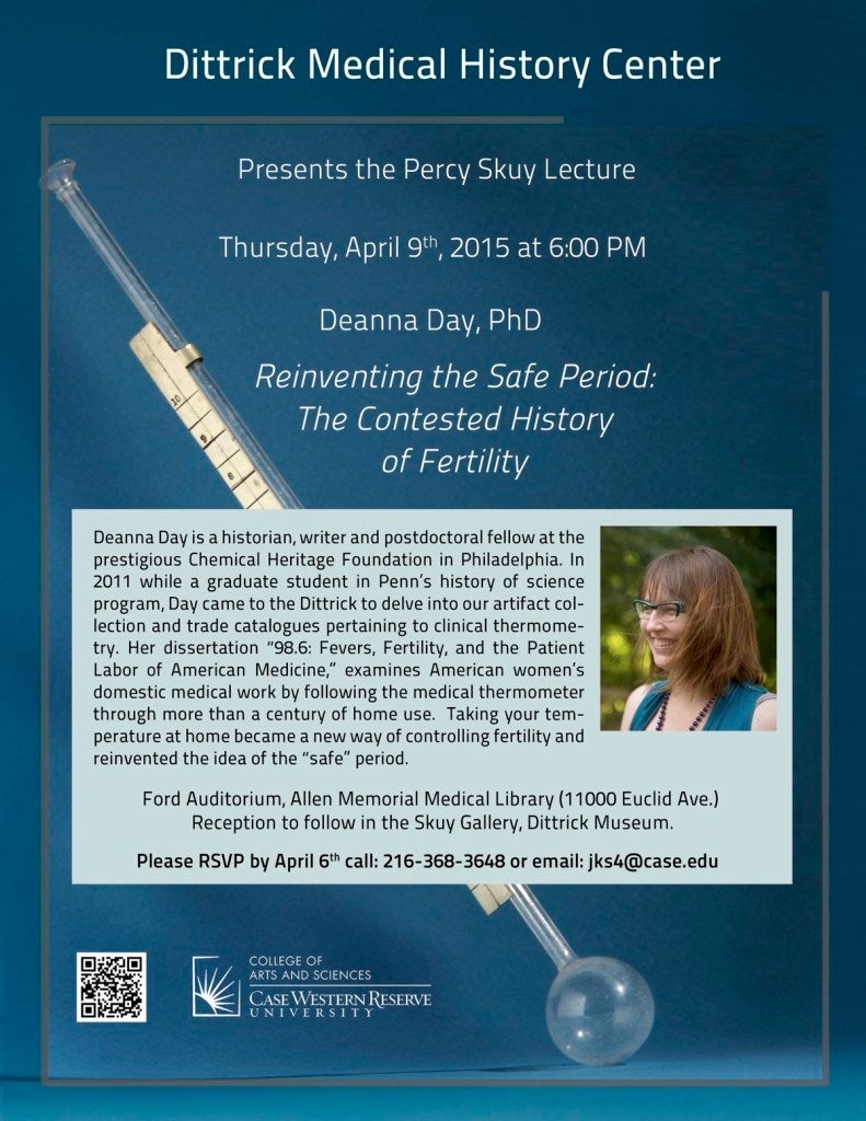 flier for 2015 Percy Skuy Lecture at CWRU