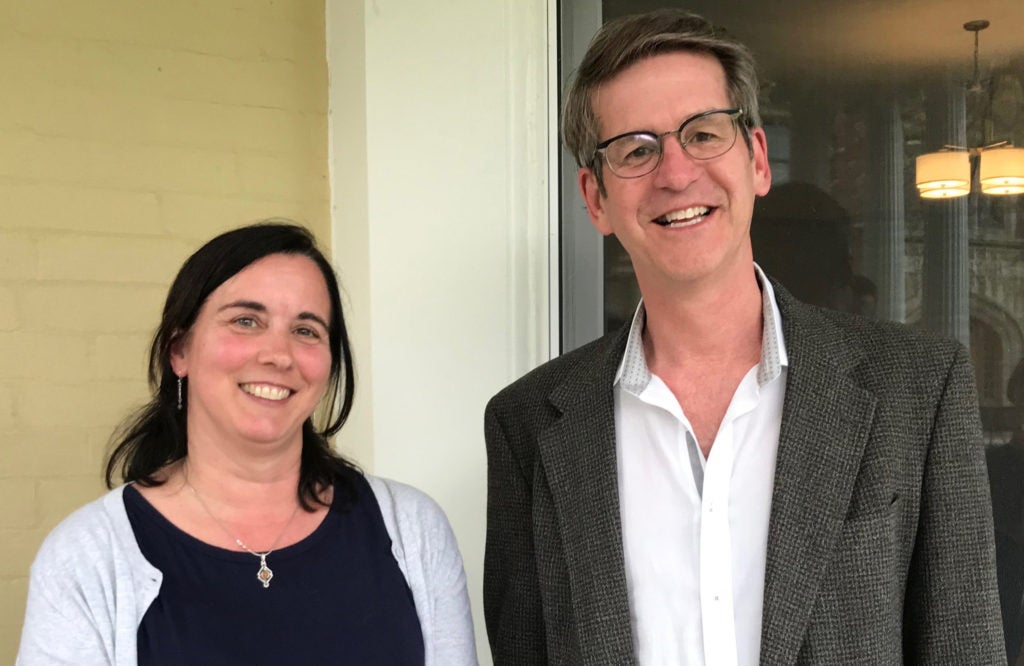 Photo of Kristine Kelly and Peter Whiting