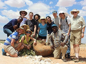 the group of researchers in namibia