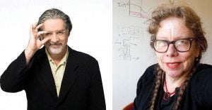 Photo compilation of Matt Groening and Lynda Barry