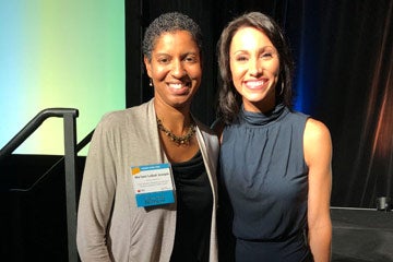 Photo of Me'lani Labat Joseph with Betsy Kling