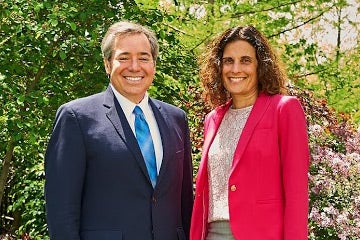 Photo of Michael Scharf and Jessica Berg