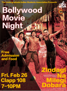 Bollywood Movie Night flyer