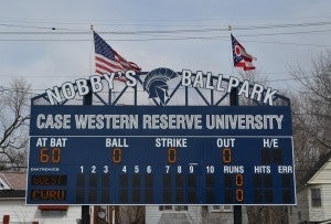 new_scoreboard Nobby's Ballpark scoreboard CWRU