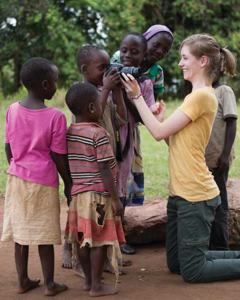 The winner of the 2014 study abroad photo contest.
