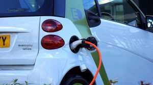 Image of electric car charging