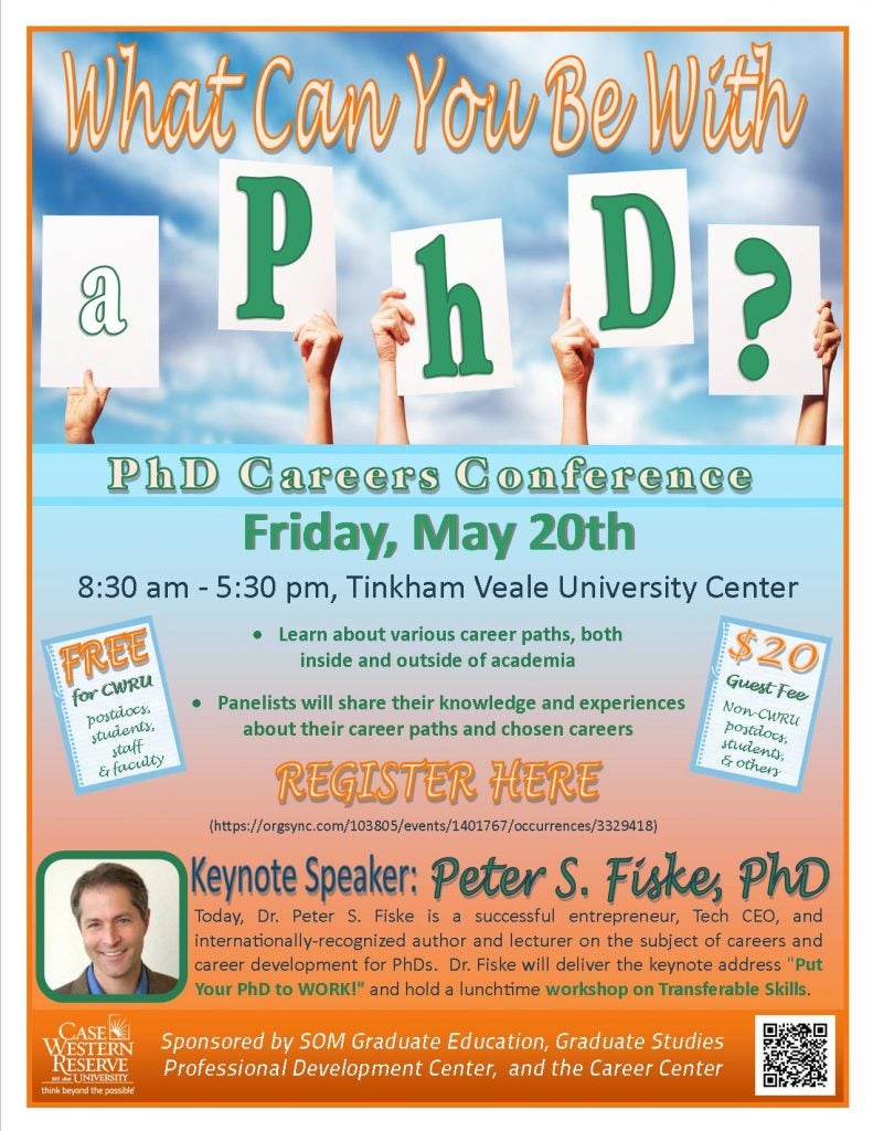 What Can You Be With A PhD? Conference flyer