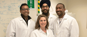 Team of researchers working on artificial blood platelets.