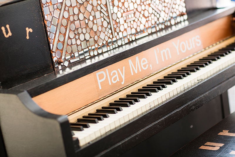 Piano at Play Me, I'm Yours at CWRU
