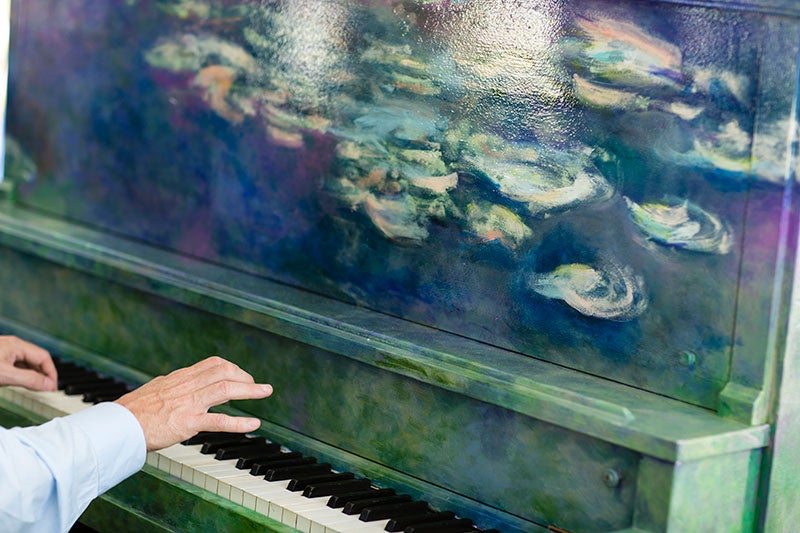Piano at Play Me, I'm Yours at CWRU